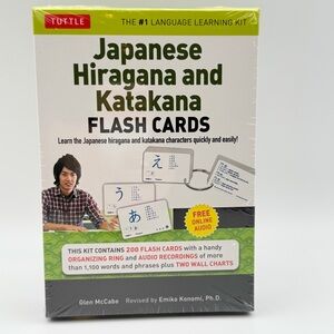 Japanese Hiragana and Katakana Flash Cards Kit Tuttle 200 Cards Audio